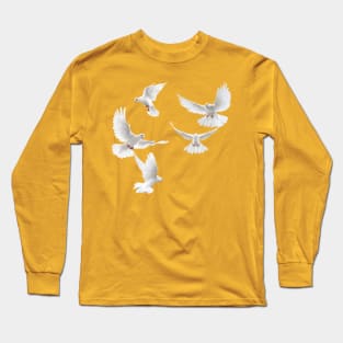 Bird white dove Long Sleeve T-Shirt